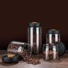 GIANXl Vacuum Sealed Jug Set Black Coffee Beans Glass Airtight Canister Kitchen Food Grains Candy Keep Fresh Storage Jar Set