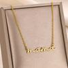 Mama Letters Pendant Necklace For Women Gold Color Stainless Steel Clavicle Chain Choker Female Fashion Jewelry Mom Gifts