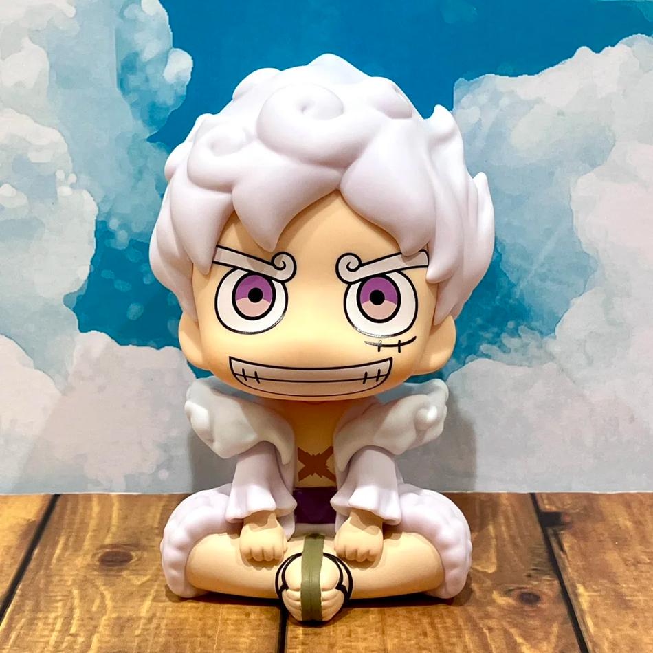 10 см Аниме Фигурка ONE PIECE Взгляд Вверх Gear 5 Обезьяна Д. Фигурка Луффи Версия Q Фигурка Луффи ПВХ Коллекции Модель Кукла Игрушка