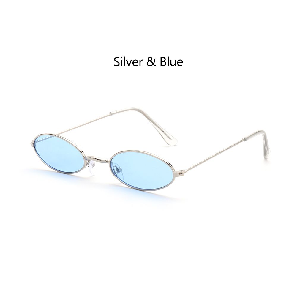 Fashion Design Small Frame Men and Women Sun Glasses Vintage Shades Eyeglasses Oval Sunglasses