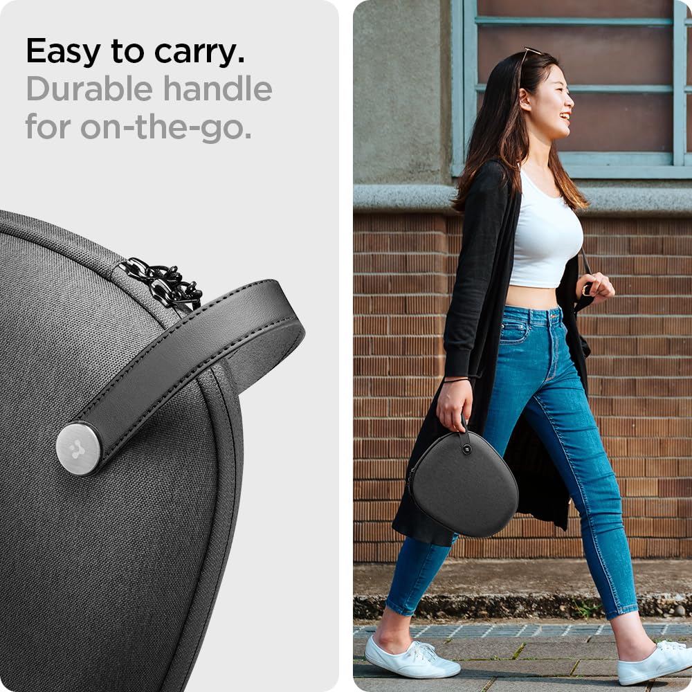 Чехол-сумка Spigen Klasden для AirPods Max, цвет Угольно-серый, Совместим с функцией сна - (Умный режим)