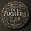 Old F*ckers Club Coin Retro Funny Lifetime Member Still Kicking Challenge Coin Rebellious Collectible Keepsake Coin Gag Gift for Retirement Birthday