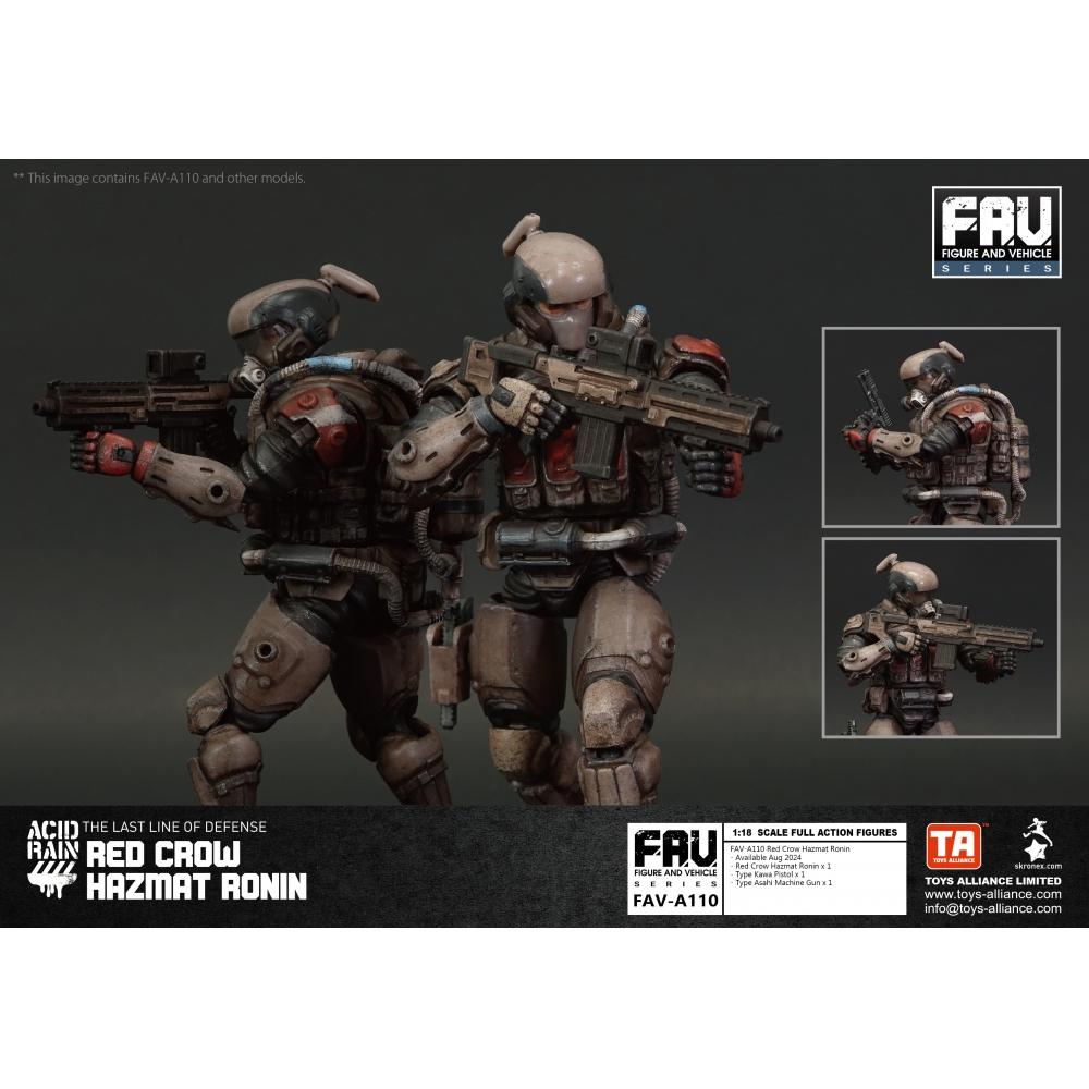 Кислотный дождь 1 18 Кислотный дождь Fav A110 Красный ворон Hazmat Ronin