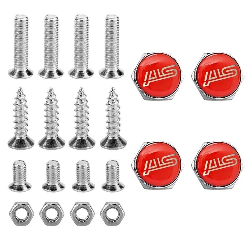 Car License Plate Bolts Chrome Screws Nuts Badge for Subaru Ascent STI XV Forester Outback Impreza Legacy WRX BRZ Accessories PP222
