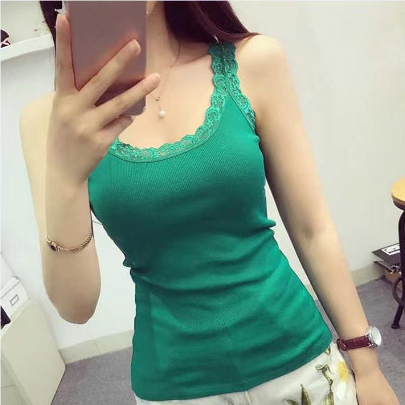 Черные топы, летние женские майки без рукавов с кружевным верхом, красная внутренняя одежда, кружевные майки, свободное нижнее белье, женская одежда, жилет