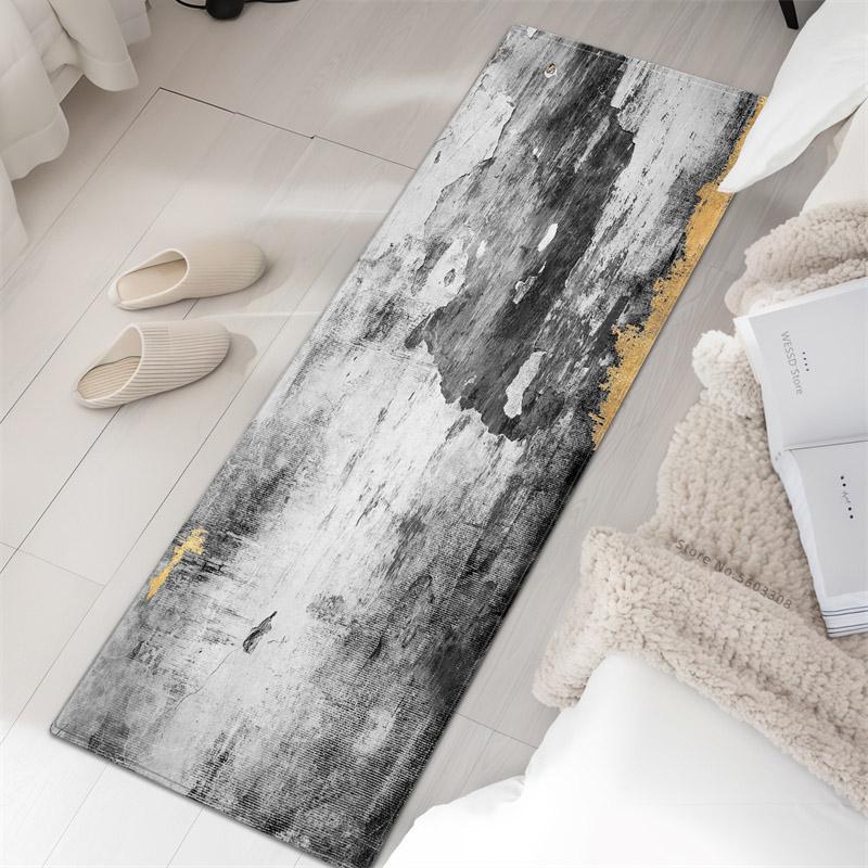 Modern Abstract Rugs For Bedroom Bedside Mat Soft Sponge Floor Mat For Kitchen Washable Bathroom Rug Hallway Mat