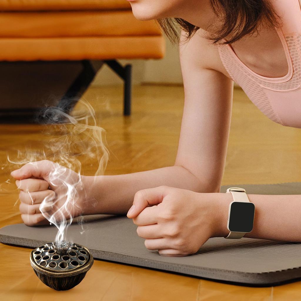 Cone Incense Holder Aromatherapy Charcoal Desk Ash Catcher Incense Stand Ash Catcher Ornament for Yoga Studio Meditation Room