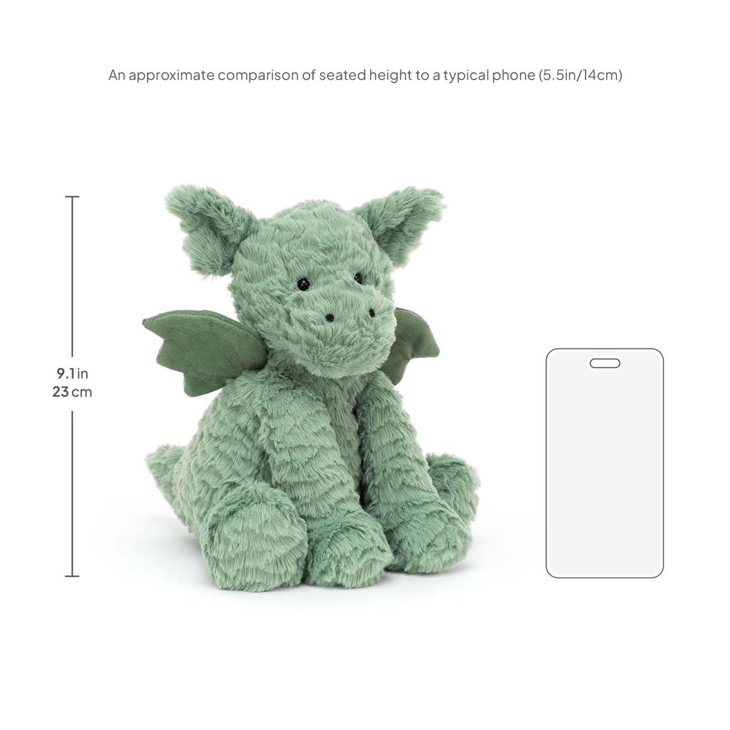 JELLYCAT Fuddlewuddle Дракон Средний Плюшевый Дракон (FW6DG)