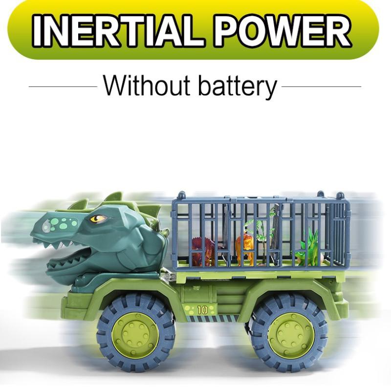 Новая детская игрушечная машинка с динозавром, большая модель инженерной машины, развивающая игрушка, транспортная машина, игрушка для мальчиков и девочек с подарком в виде динозавра