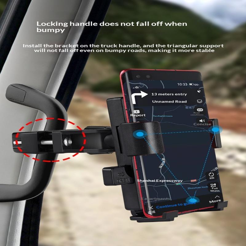 Держатель телефона для грузовика и автобуса, hands-free, 360 градусов, стабильный, противоударный зажим, универсальный для водителей грузовиков и автобусов, для использования с GPS