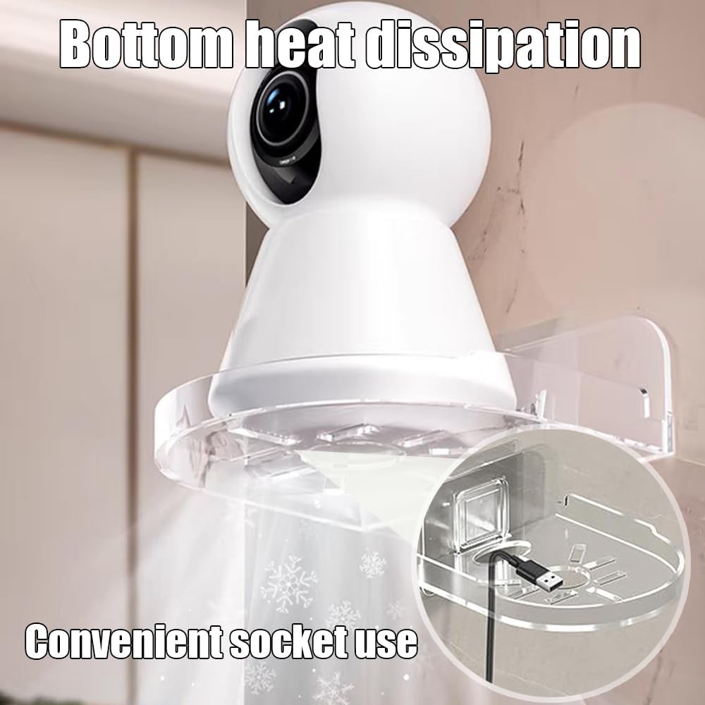 Xiaomi 1/2Pcs Punch-Free Security Surveillance Camera Socket Stand Self-Adhesive Traceless Wall-Mounted Webcam Monitor Bracket Holder
