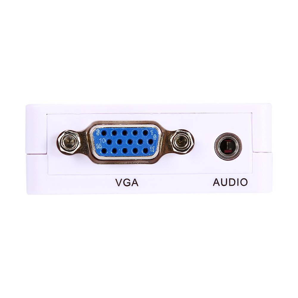 Mini HDMI TO VGA HDMI 2 VGA Converter With USB Cable 1080P Adapter Converter