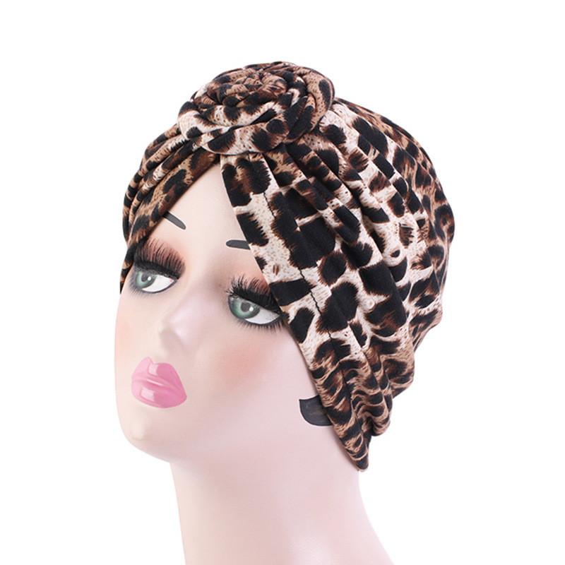 Модная шляпа African Wind Baotou Cap Vortex Knotted Turban Hat Chemo Cap Muslim Hat