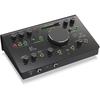 Behringer 2x2 USB Audio Interface 192kHz Compatible MIDAS Mic Preamp Talkback Microphone Studio Controller VCA Control STUDIO L Black Built-in