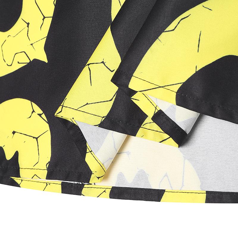 Oversized Women V Neck Half Batwing Sleeve Polka Dots Print Casual Loose Maxi Dress