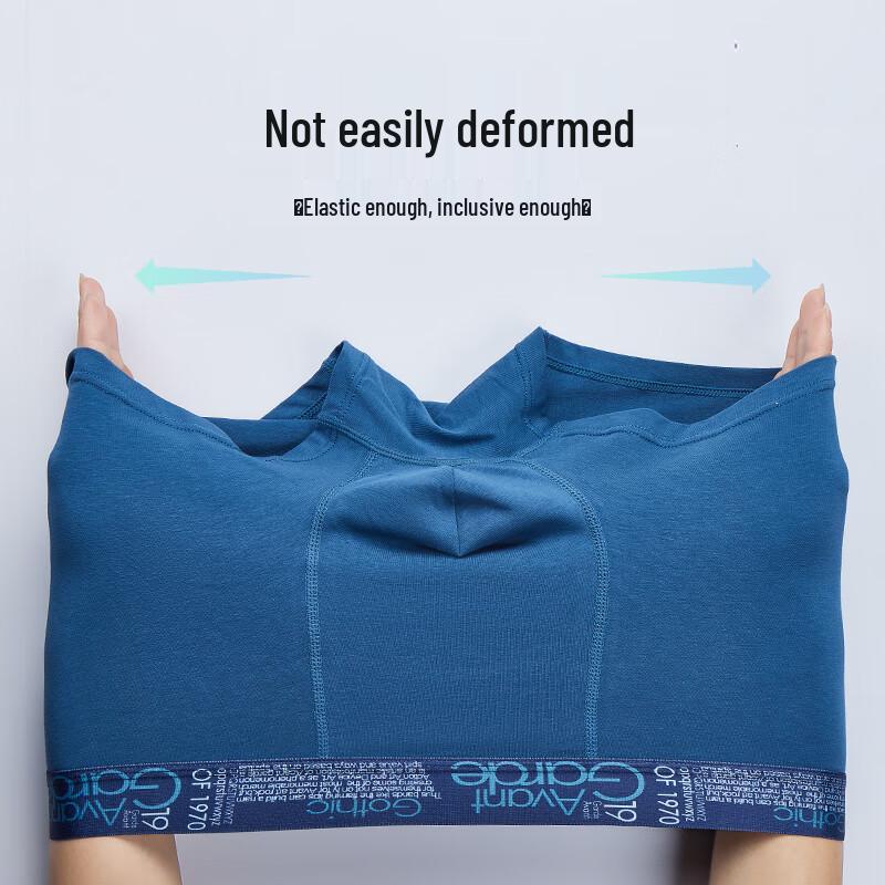 Fenteng Мужские хлопковые антибактериальные боксеры-брифы, 3 шт.