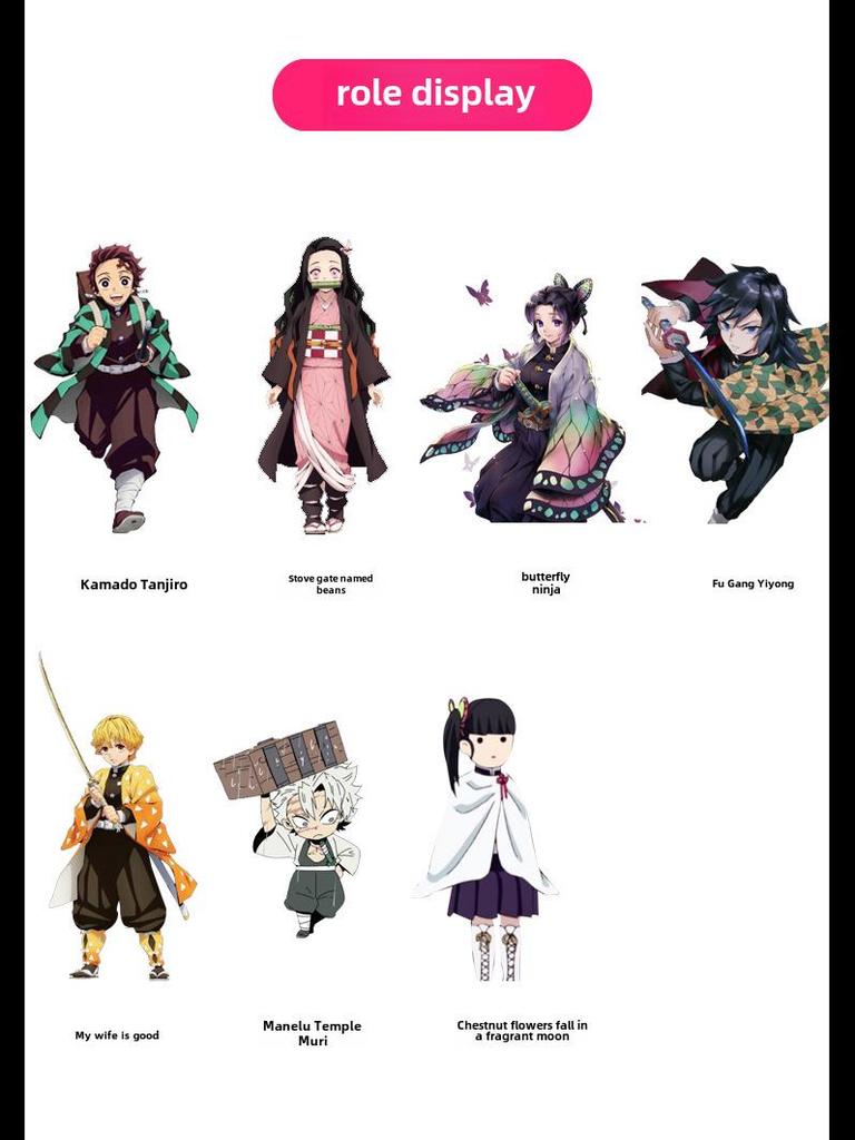 Костюм для косплея «Убийца демонов» для взрослых и детей: Танджиро, Незуко, Зеницу, Ниндзя-бабочка