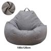 Lazy Sofas Cover Large Bean Bag Cover Without Filler Adults Couch Living Room Bedroom Home Tatami Lounger Comfortable Seat Cover