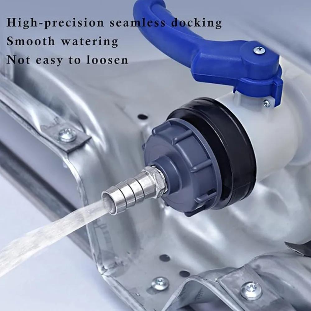 Garden Home Tool Tank Tap Pipe Connector 1000L Container DN40/DN50 75mm Liters 62mm To Male Export Butterfly Valve Switch