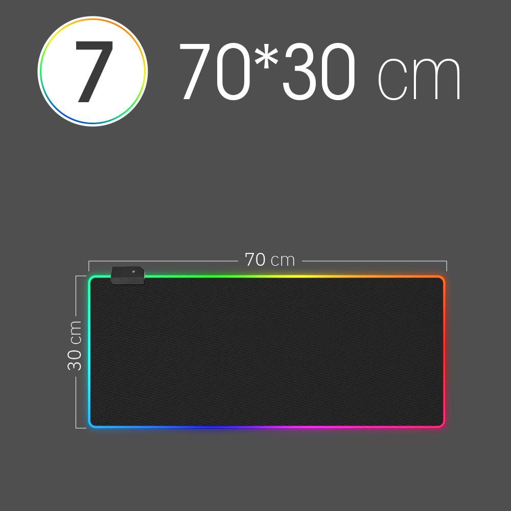 Коврик для мыши RGB со светодиодной подсветкой, чехол для клавиатуры, коврик для стола, цветной коврик для мыши с поверхностью, водонепроницаемый мультиразмерный коврик для мыши World Computer PC Gamer CS Dota LOL