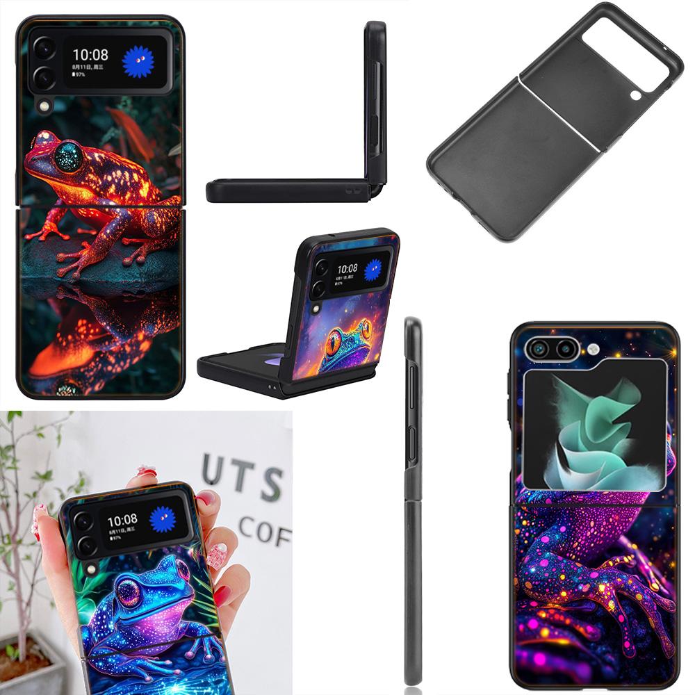 Why Are Frogs Important Phone Case For Samsung Z Flip 7 6 5G Galaxy Z Flip4 Z Flip5 Z Flip3 Coque Black Hard PC Shell Protective