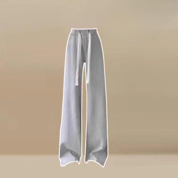 Женский спортивный костюм весна-осень, комплект из двух предметов, элегантный корейский поддельный костюм из толстовки с капюшоном и повседневных брюк, комплект брюк для девочек