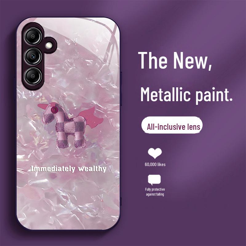 Чехол для мобильного телефона Samsung A14 Ragdoll Pony: A20 Liquid Glass, A30 Full Package, A32 Advanced FE Anti-Fall, дизайн Net Red