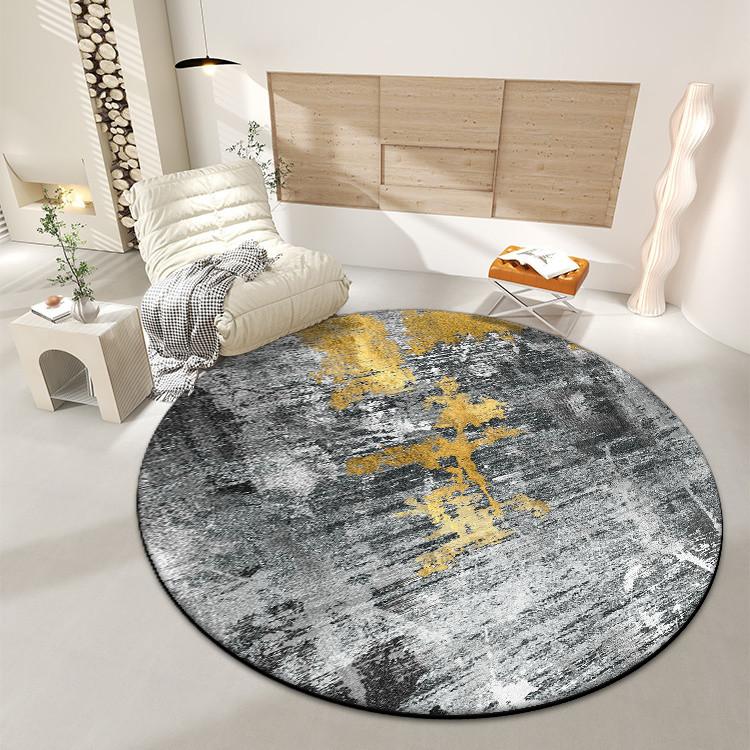 Минимализм Декор Круглый Ковер для Гостиной Абстрактный Большой Площади Противоскользящие Коврики Холл Спальня Диван Легко Чистить Коврик для Стула Кабинет
