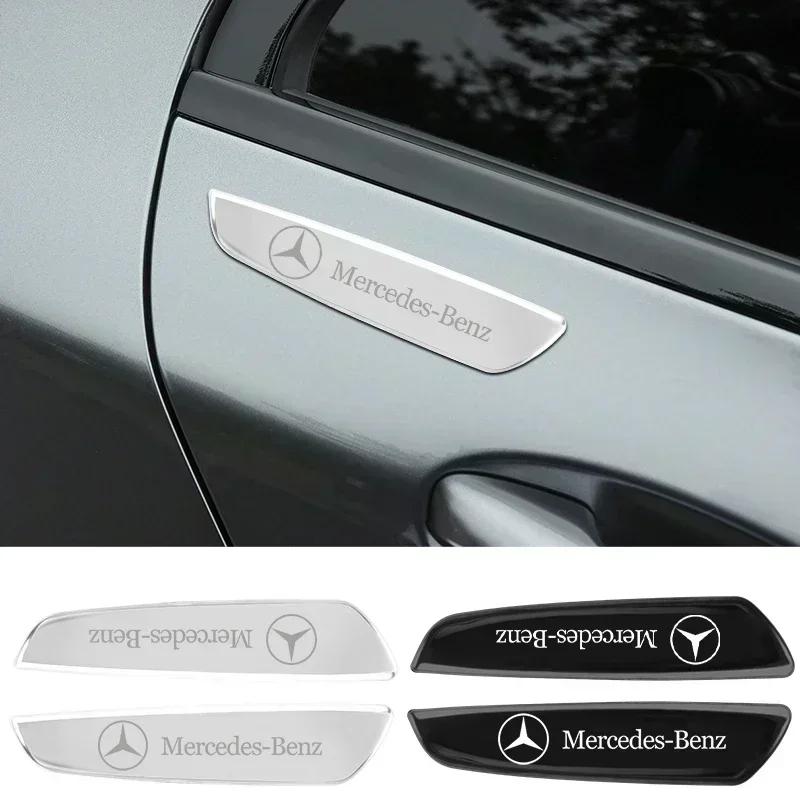 2 шт. Металлический значок-эмблема Наклейка на крыло автомобиля Для Mercedes Benz W203 W204 W205 W210 W211 W212 W221 W222 CLS CLA CLK SLK GLK