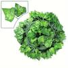 Green Color Artificial Ivy Leaf Plastic Material Lightweight Hanging Garland Flexible Vine Realistic Texture