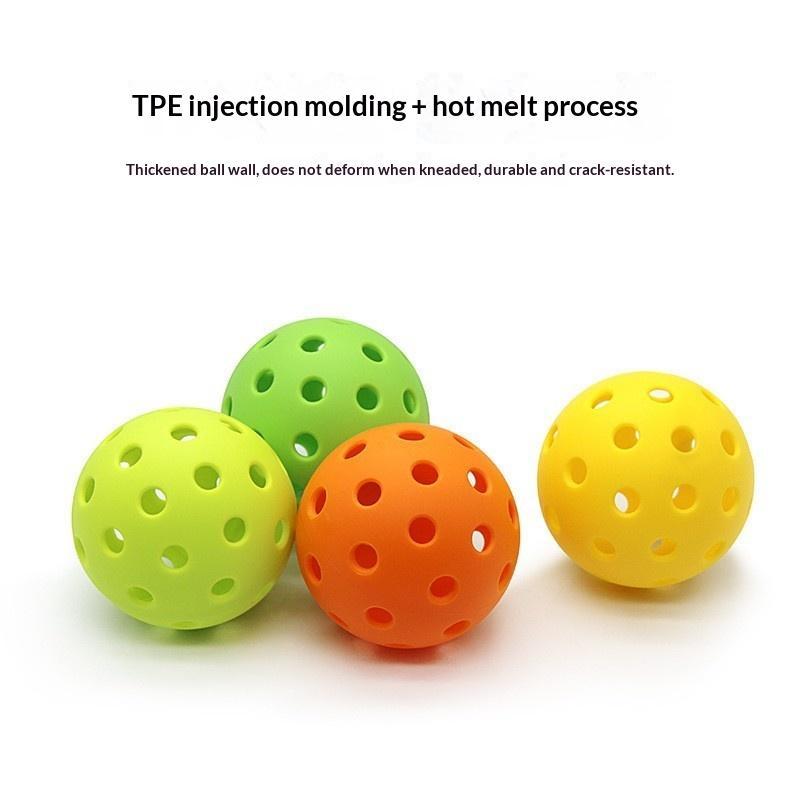 Pickleball Balls 12/6 PCS Multicolor 74mm 40 Holes High Elastic Durable for Holiday Gifts Casual Sports Events
