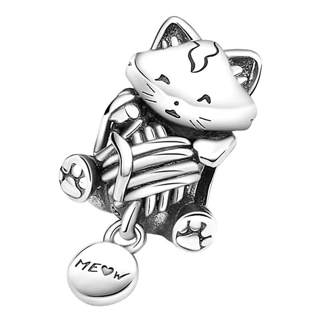 925 Серебряный Цвет Звезда Луна Сердце Защитная Цепочка Cz Бусины Угол Крыло Подвеска Подходит Подвески Браслет Diy Женщины Оригинальные Ювелирные Изделия