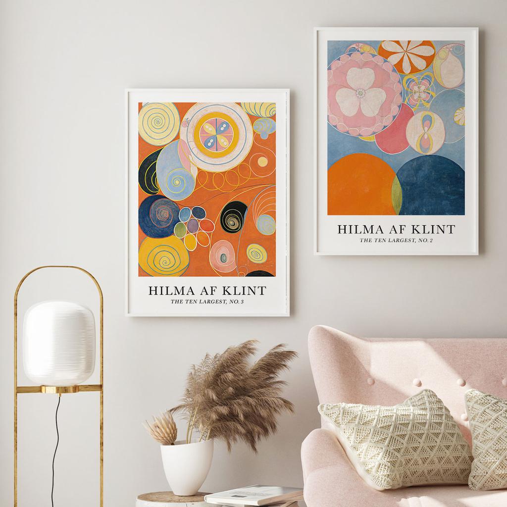 Zestaw dwóch plakatów hilma af klint