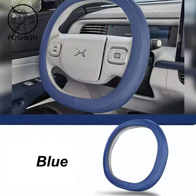 For XPeng Xiao Peng G6 2024 2025 Car Steering Wheel Cover Leather Non-slip Auto Interior Accessories