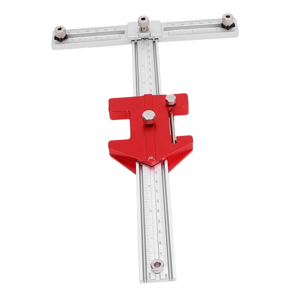 5 in 1 Cabinet Hardware Jig 7.5 Inch Adjustable Hole Distance 30 45 60 90 120 135 Degree Woodworking Scriber Drill Guide Locator