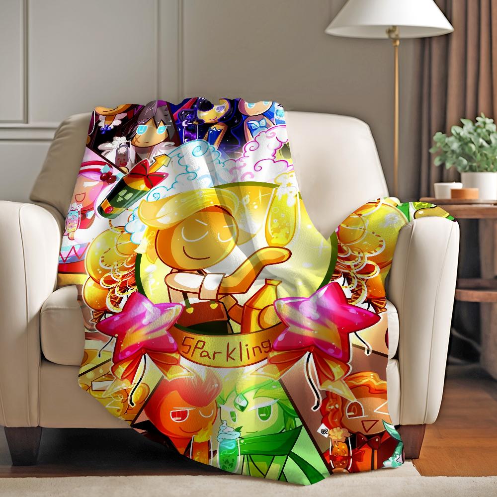 Classic Game C-Cookie Run-Kingdom Blanket Warm Soft Suitable For Bedroom Sofa Bed Living Room Office Travel Camping Gifts