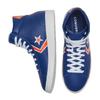 Converse Cons Pro Leather Breaking Down Barriers "Knicks" Comfortable Casual High Top Basketball Shoes Unisex Blue