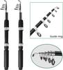 Fishing Set with Two Carbon Fiber Telescopic Spinning and Fishing Ideal for Includes Storage for Sea River Ice Rock and Pier Fishing 2.1m Rods, Reel,