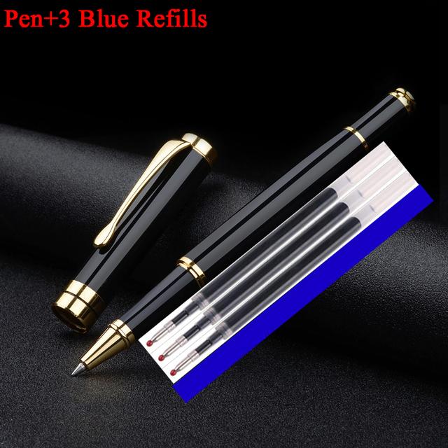 Hiigh Quality Full Metal Luxury Business Men Signature Roller Ballpoint Pen Good Quality Signature Pen Buy 2 Send Gift