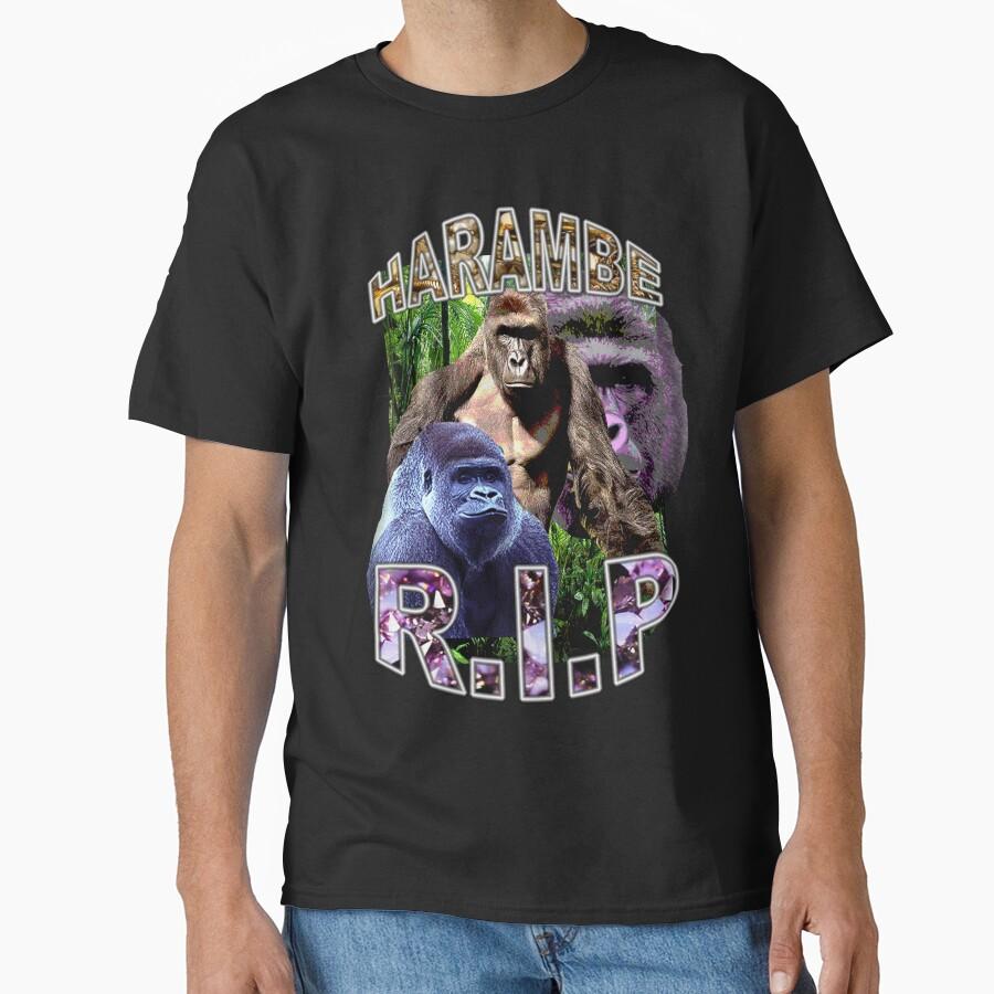 R.I.P. Harambe Vintage Hip-Hop Classic T-Shirt