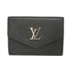 Used 12564 Portefeiulle Lock Mini M63921 7942 Current LV Signature Grain Calfskin Black LV Logo Noir Unisex from Japan