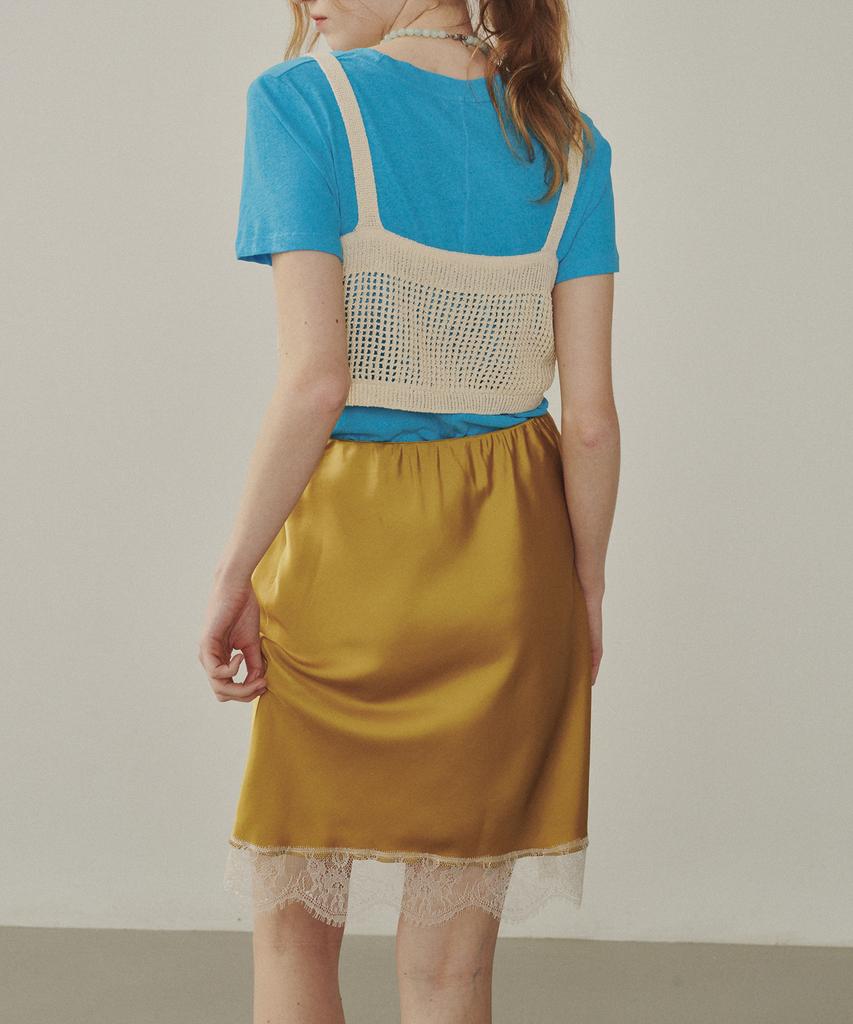 MELLY&ROSE Атласная юбка с кружевом 'Роза' (314809)