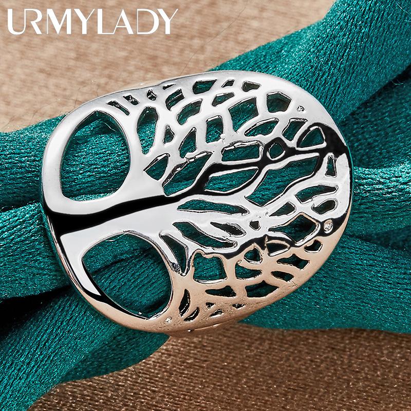 Кольцо из стерлингового серебра 925 пробы «Древо жизни» 6, 7, 8, 9, 10, модные очаровательные ювелирные изделия