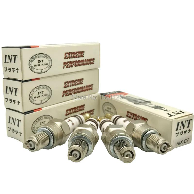 1 2 4PCS 100% GENUINE MOTOR IRIDIUM spark plug HIX-C7 for CR7HIX C7HIX IUF22 C7HSA CR7HSA CR6HIX U22FSR-U A7TC C6HSA CR7HVX U6AC