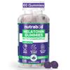 Nutrabud Мелатонин 3 мг Жевательные конфеты для сна для мужчин и женщин, Натуральная растительная добавка для спокойного глубокого сна - Упаковка 1 шт., 60 шт.