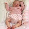 Realistic 19 Inch Reborn Simulation Baby Doll August Soft Touch Cloth Body Newborn Dolls Lovely Sleeping Rebirth Dolls for Kids Children's Day Gift