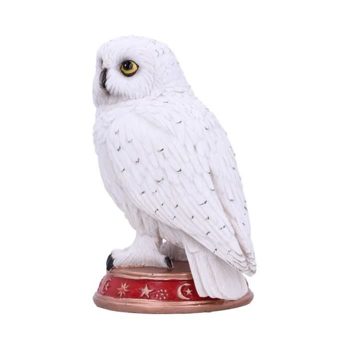 Figurine Hibou Familier du Sorcier - Nemesis Now - 10cm - Rouge - Blanc - Décoration Intérieure