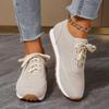 Spring Solid Color Sports Shoes Breathable Outdoor Casual Women's Shoes Shallow Mouth Big Size