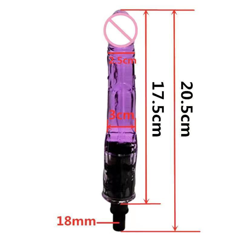 Fascial Gun Dildo Head Vibrator for Erotic Simulation (18~19mm)