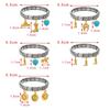 Trendy Hip Hop Western Cowboy Series Modular Charm Bracelet Interchangeable Horse Boot Heart Charms Assembled Stretch Made China